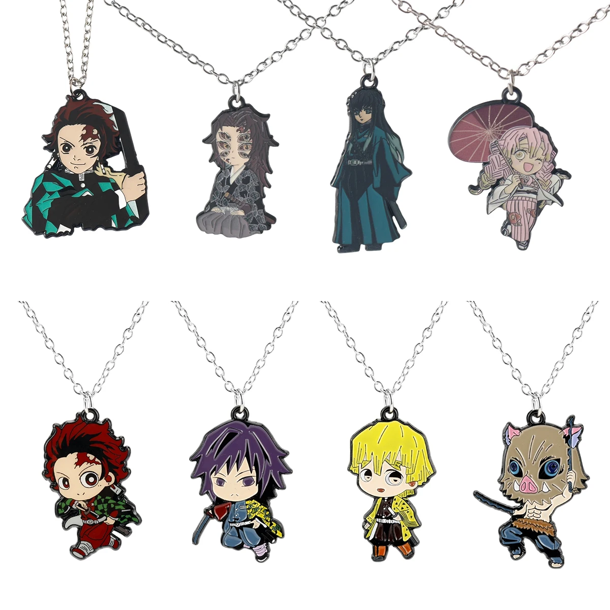 انمي ياباني شيطان القاتل Tokitou Muichirou قلادة قلادة تأثيري اكسسوارات الدعائم الأزياء والمجوهرات هدية للأصدقاء