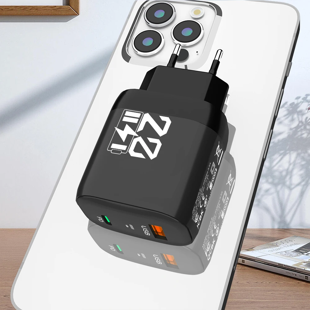 22W USB‑C PD Fast Charging Wall Power Adapter Portable Quick Charge Travel Charging Mobile Phones For iPhone 15 Pro Max Xiaomi