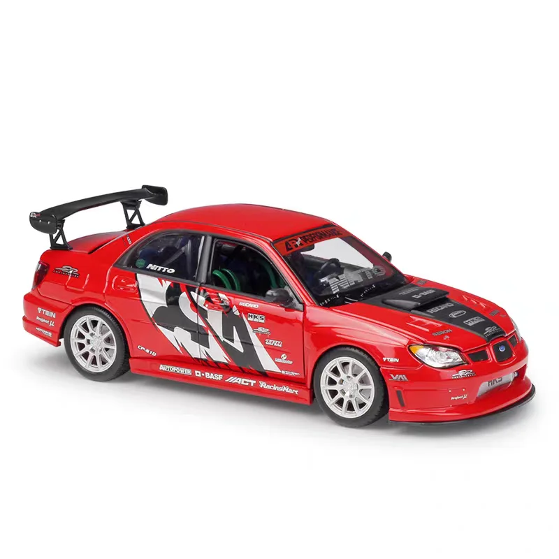 Nieuw product 1/24 Subaru APR Subaru Impreza Performance Alloy automodel scene-matchende automodel speelgoed festival cadeau verzamelobjecten