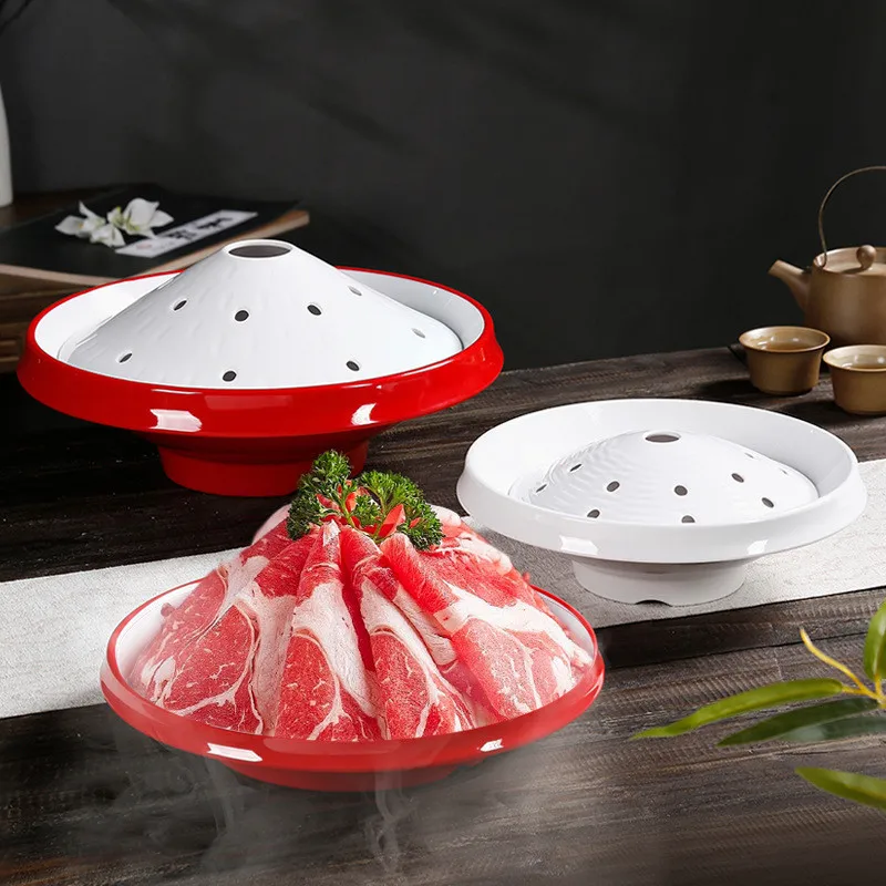 Dry Ice Tray, Hot Pot Restaurant Plates, Melamine Tableware Wholesale, Korean Food Tableware,