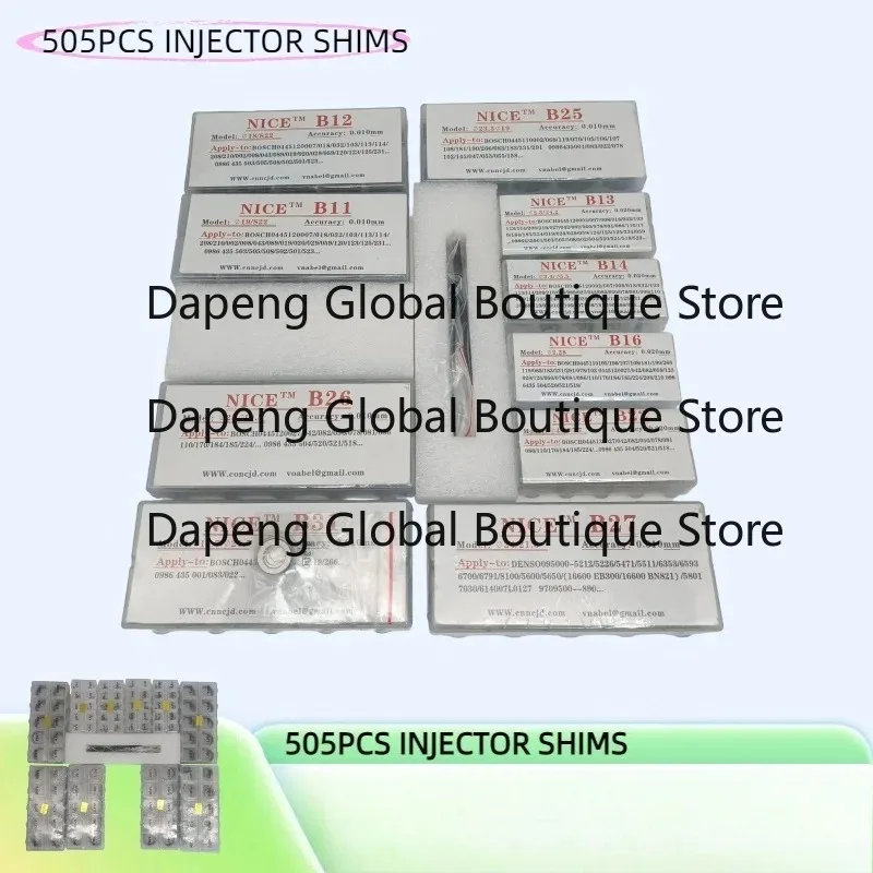 505 PCS Common Rail Di-esel Injector Valve Adjusting Shims Gasket Washer for osch DENSO