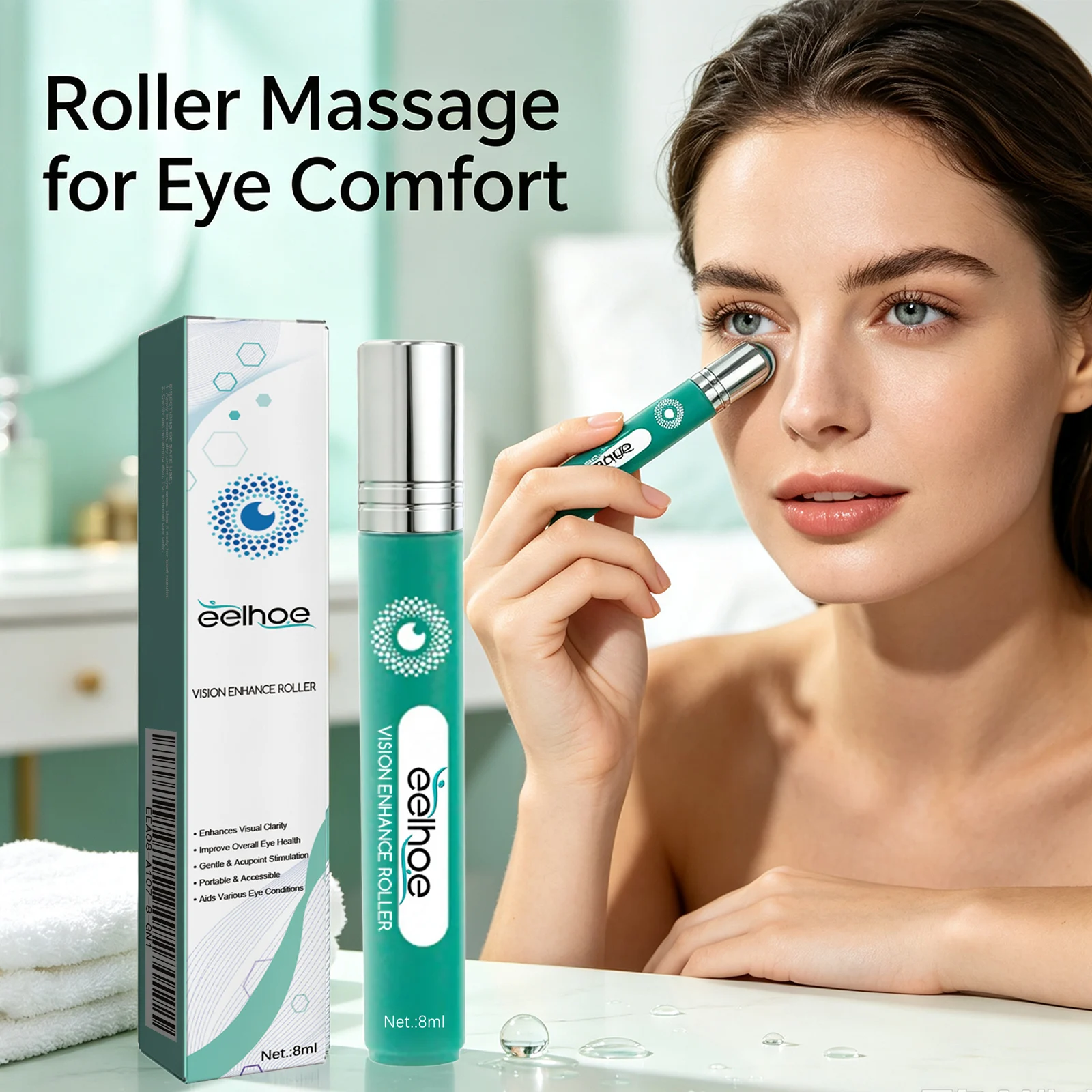 Quickly Restore Vision Enhance Roller Relieving Fatigue & Dryness Soothe Tired Eyes Promote Clearer Eyesight Eye Massage Roller