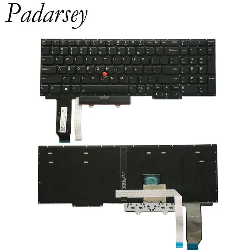 Imagem -03 - Padarsey Substituição Eua Teclado para Lenovo Thinkpad E152023 Ano E15 Gen Portátil sem Moldura Backlight