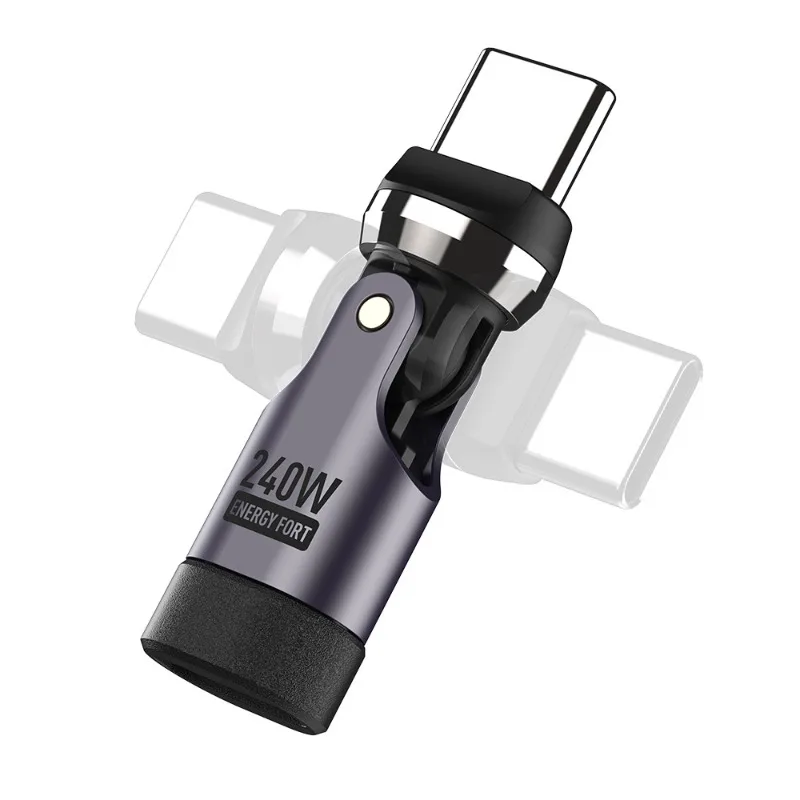 Magnetic adapter rotating data cable fast charging mobile phone