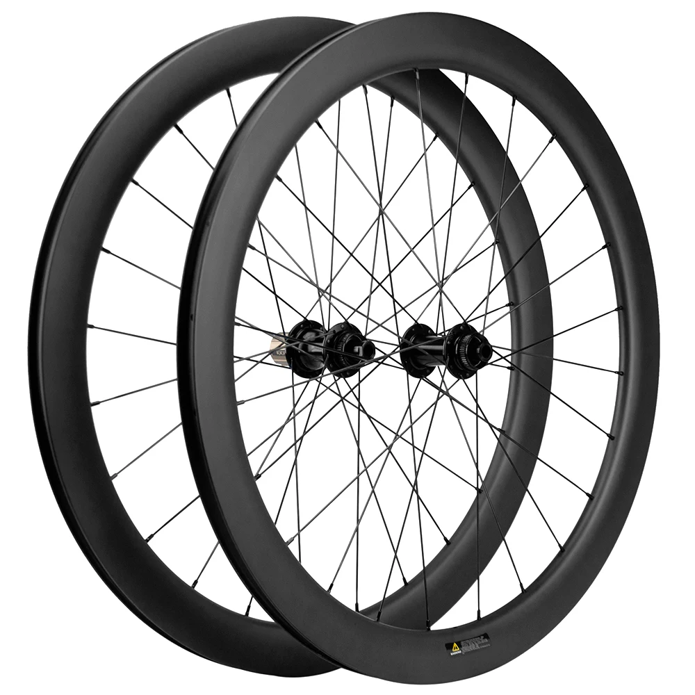 

700C Carbon Wheelset 50mm Depth 25mm Width UD Matte Clincher Disc Brake Road Cycling Bike Wheels Axle Thru/QR Skewers