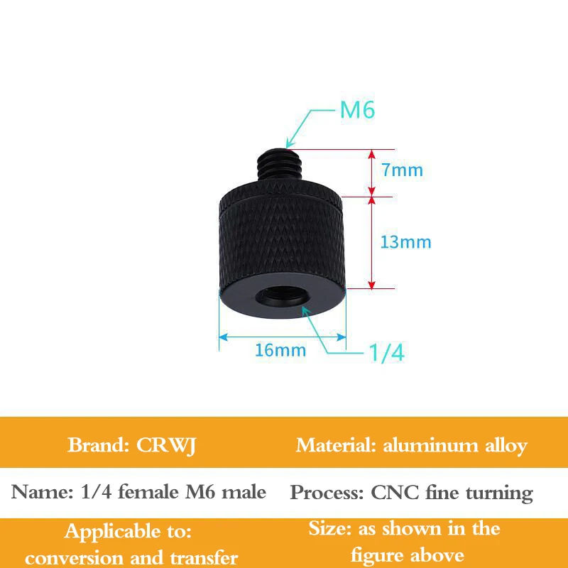 B*Conversion Screw 1/4 to M4 M5 M6 M8 M10 Inch Projector Bracket Adapter Photography Accessories For  Camera Tripod Ballhead