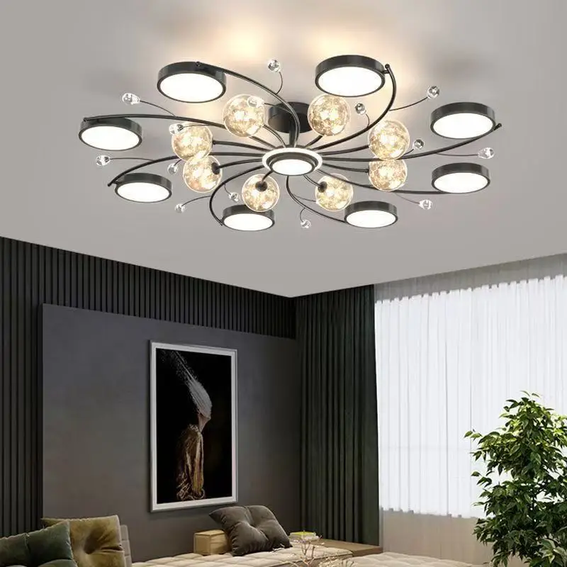 

Modern LED Pendant Light Circular Pendant Light Living Room Light Intelligent Remote Control Pendant Light Indoor Kitchen Light