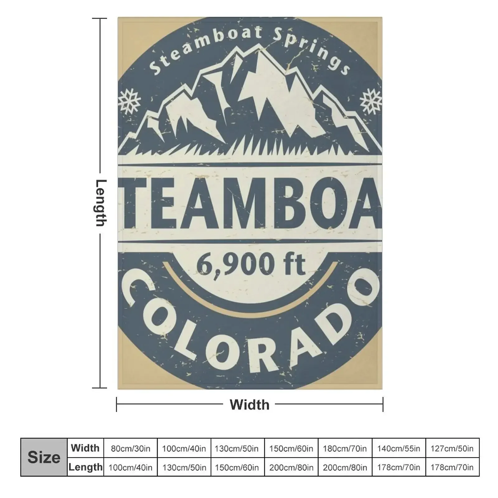 Steamboat Springs, Colorado Throw Blanket Hairy Sofa Throw For Decorative Sofa Blankets