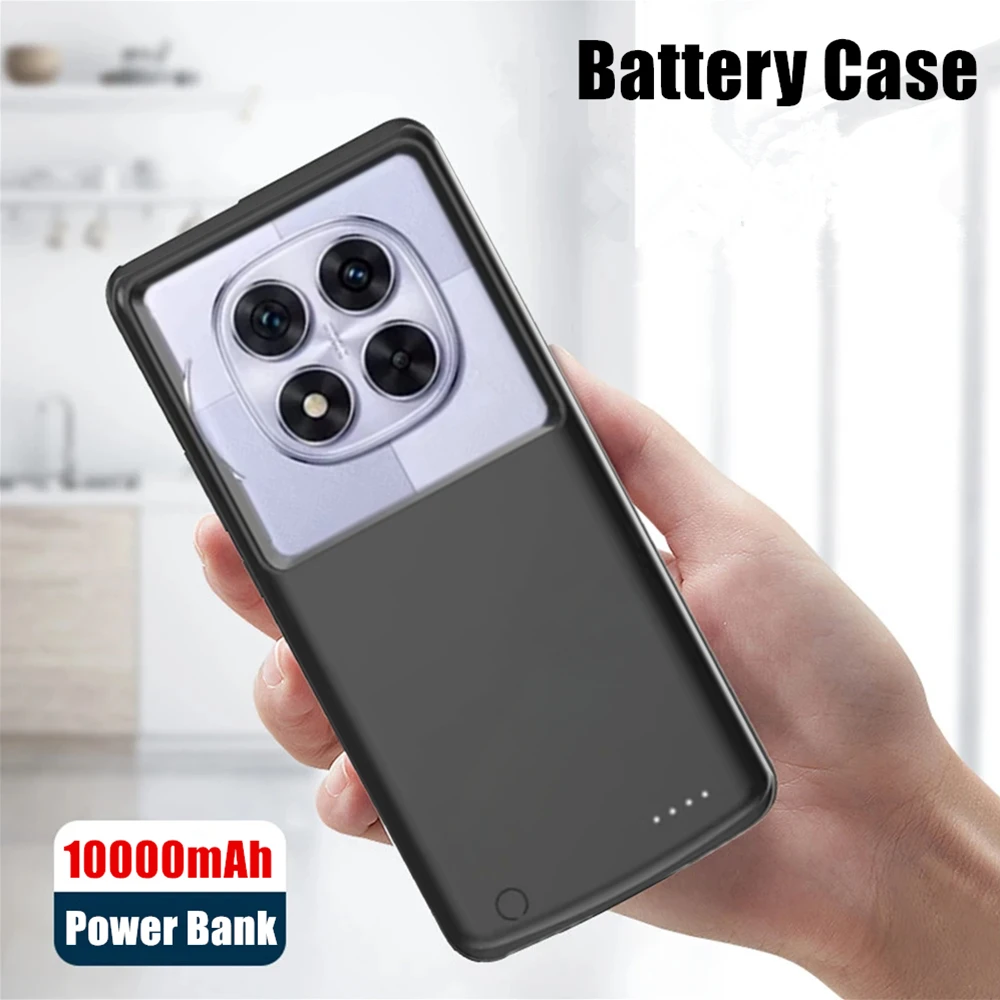 Battery Charger Cases For Xiaomi Redmi Note 14 Pro/14Pro+ Note14 Portable Power Bank Cover 10000mAh Rechargeable Battery Case