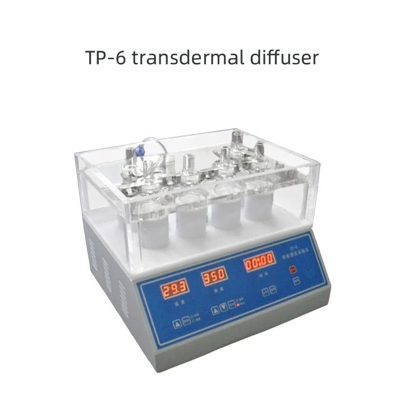 TP-6 diffusions gerät Labor Transdermal Diffusi meter für Medizin und kosmetischer Test 6 Transdermal Cups Kapazität 15 ml