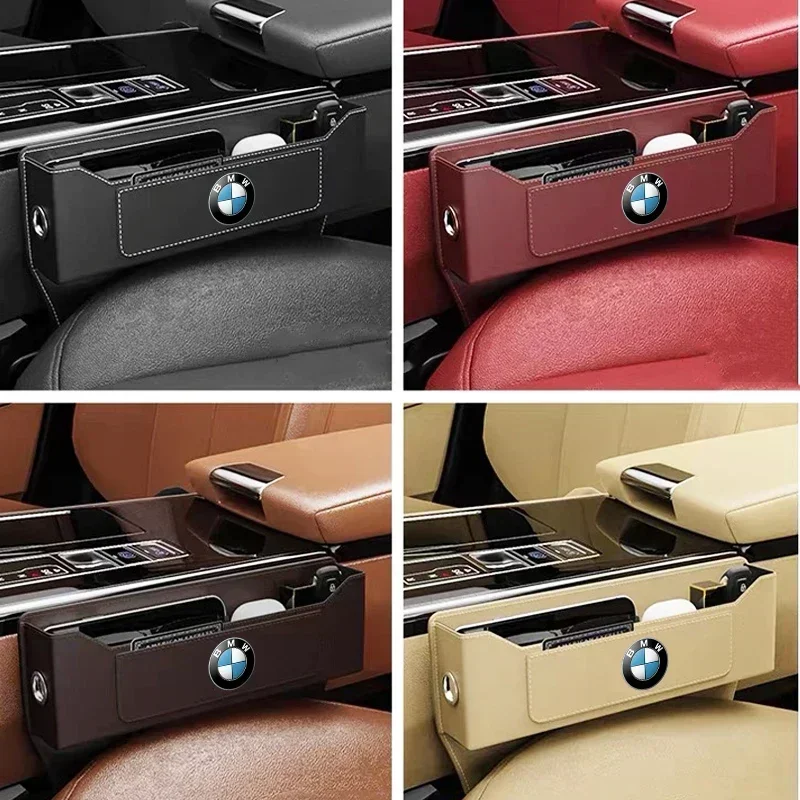 Auto Sitz Lücke Multifunktions Leder Organizer Lagerung Für BMW M M1 M2 M3 M4 M5 M6 G01 F20 G30 F30 F31 E36 E87 E60 E91 X1 X3 X5