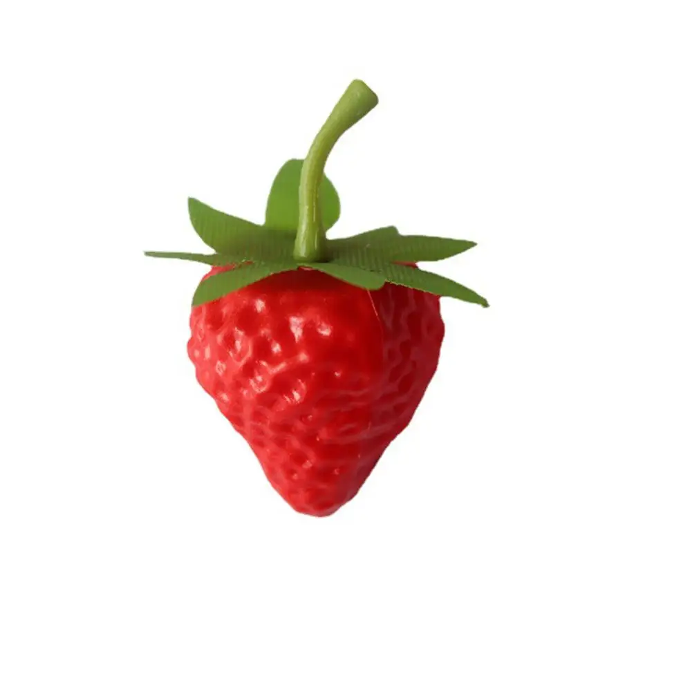 20pcs 3.5cm Artificial Fake Strawberry Photography Props For Home Kitchen Cabinet Party Decoration