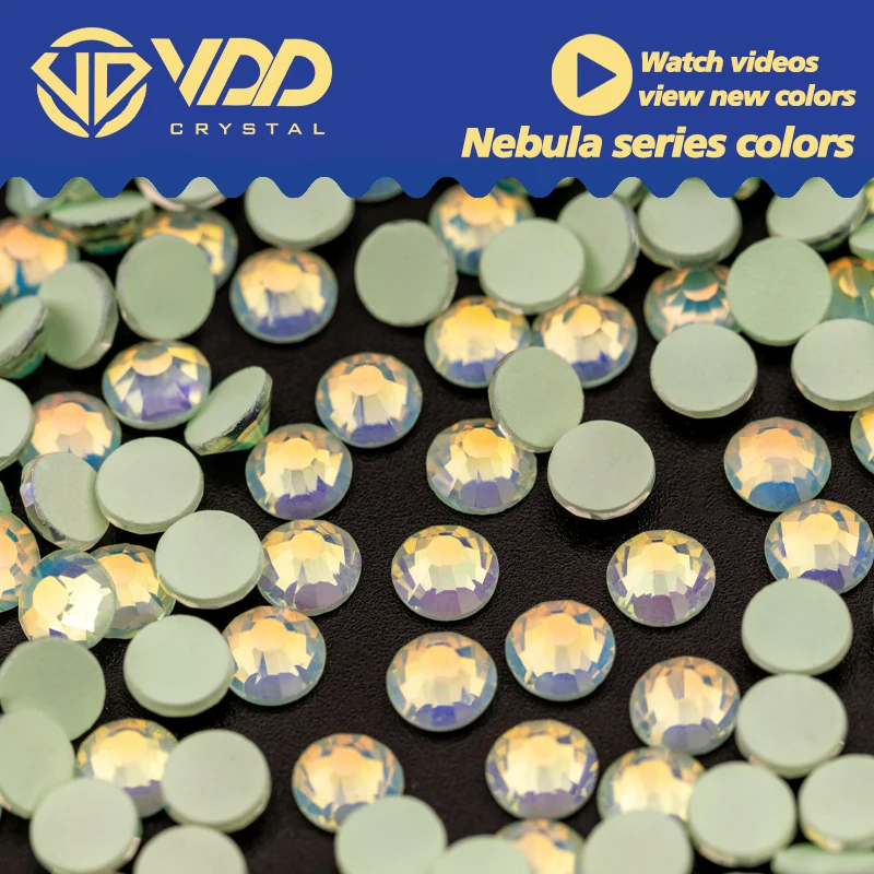 VDD Nebula-Color SS6-SS30 Glass Rhinestones Crystal Flatback Glitter Strass Stone For Nail Art Accessories DIY Crafts Decoration