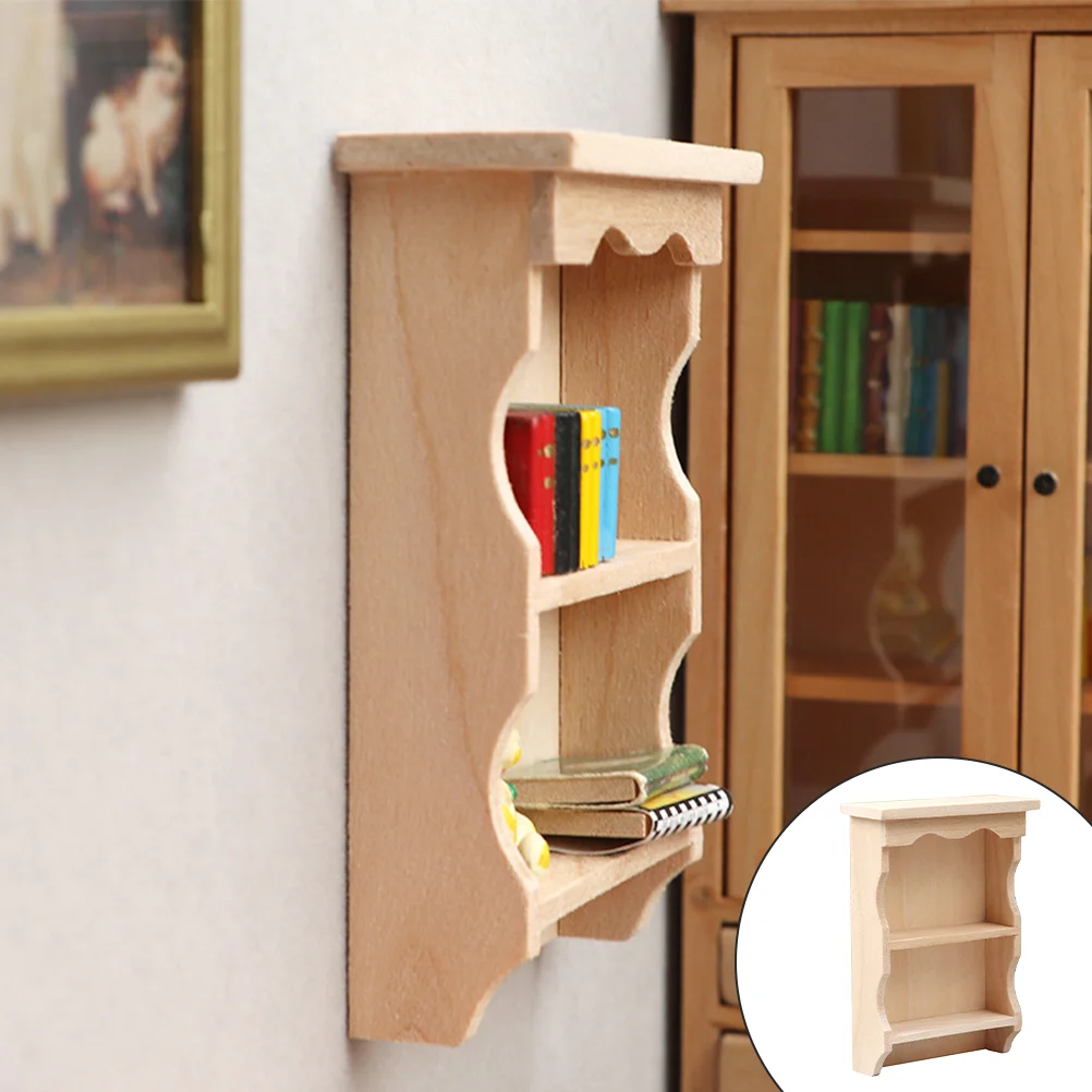 

House Hanging Cabinet Kids Toy Practical Mini Toys Miniature Furniture Scene Decoration Interesting Delicate Wooden