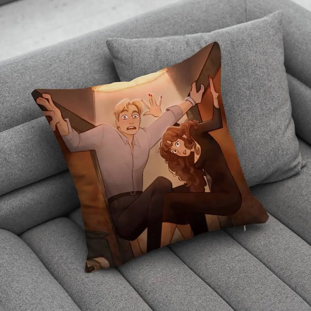Love J-Jack theoretically E-Elsie Print Pattern Sofa Cushion Cover Pillowcase Home Party Car Bedding