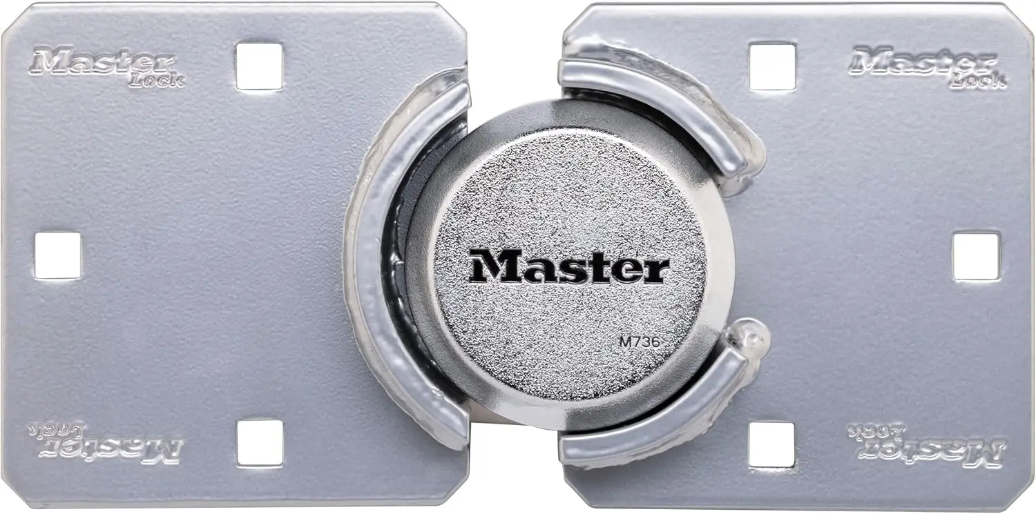 

Heavy Duty Chrome Puck Lock with Hidden Shackle for Trucks Trailers Vans Secure Steel Padlock