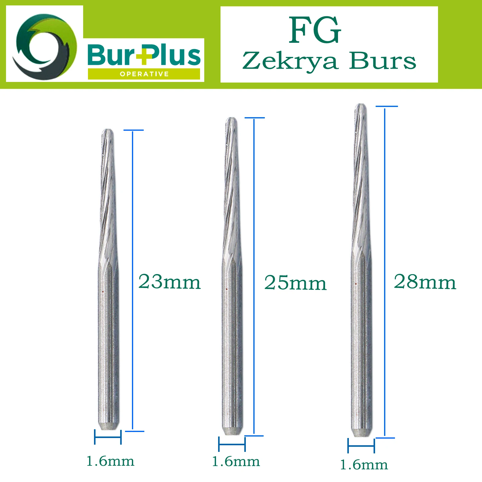 

WAVE Dental Tungsten Carbide Burs Extraction Burs zekrya FG 1.6mm For High Speed Handpiece 5Pcs/Pack