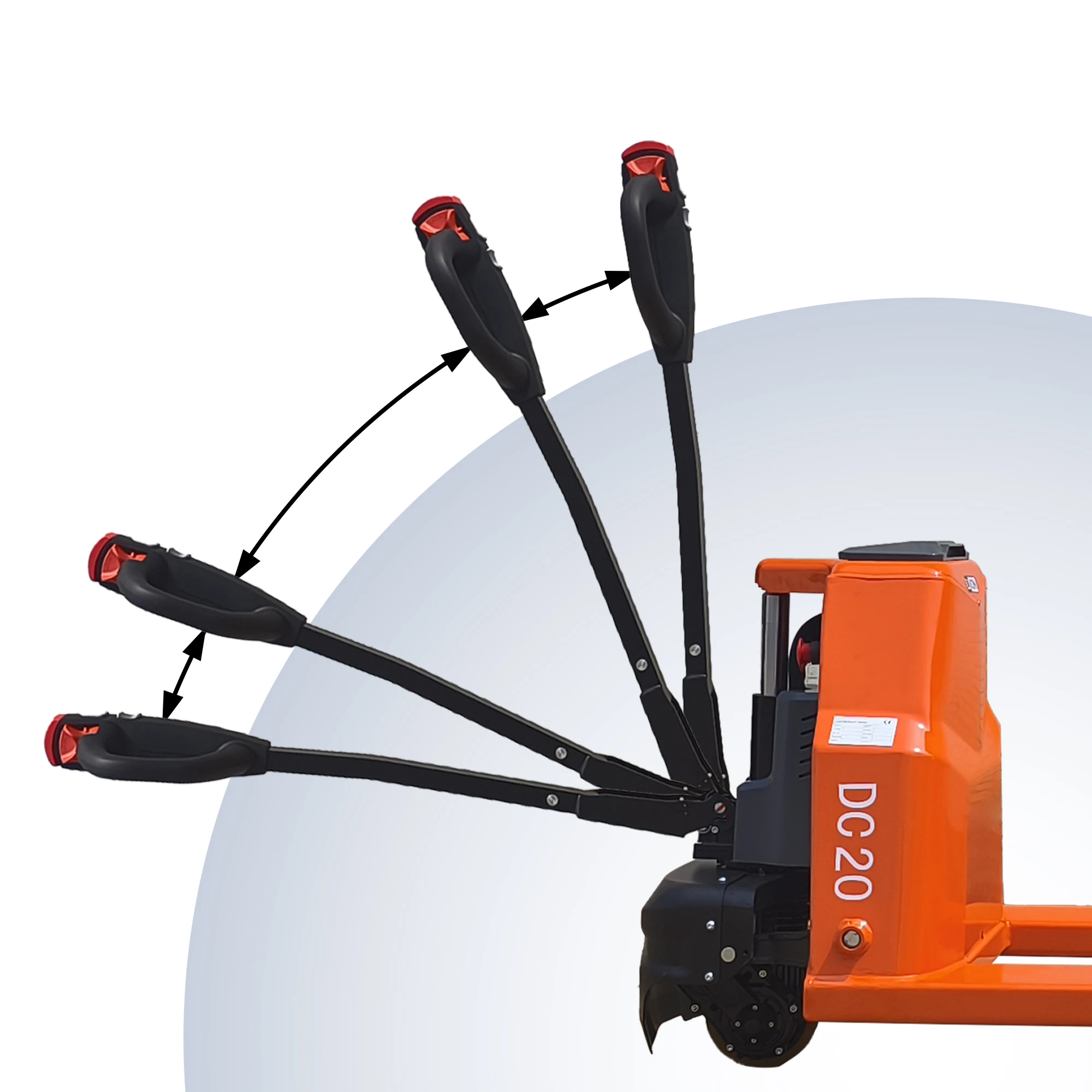 4400LBS電動パレットジャッキ、ヘビーデューティーパレットジャッキ、高効率で耐久性のある48 x 27フォークサイズ、屋内保管用リチウムイオンバッテリー