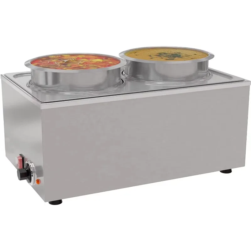 OEM Restaurant Stainless Steel Hot Pot Tabletop Food Heater, Food Insulation Furnace, Electric Heating Soup Bucket