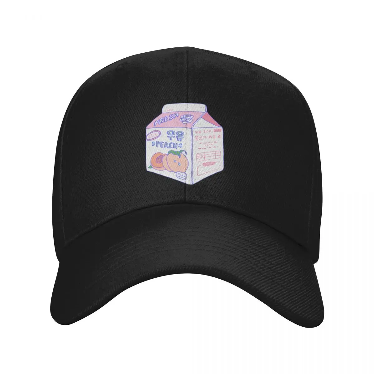 Peach Milk Carton Baseball Cap Golf Hat Man Beach Outing Beach Women's 2024 Men's