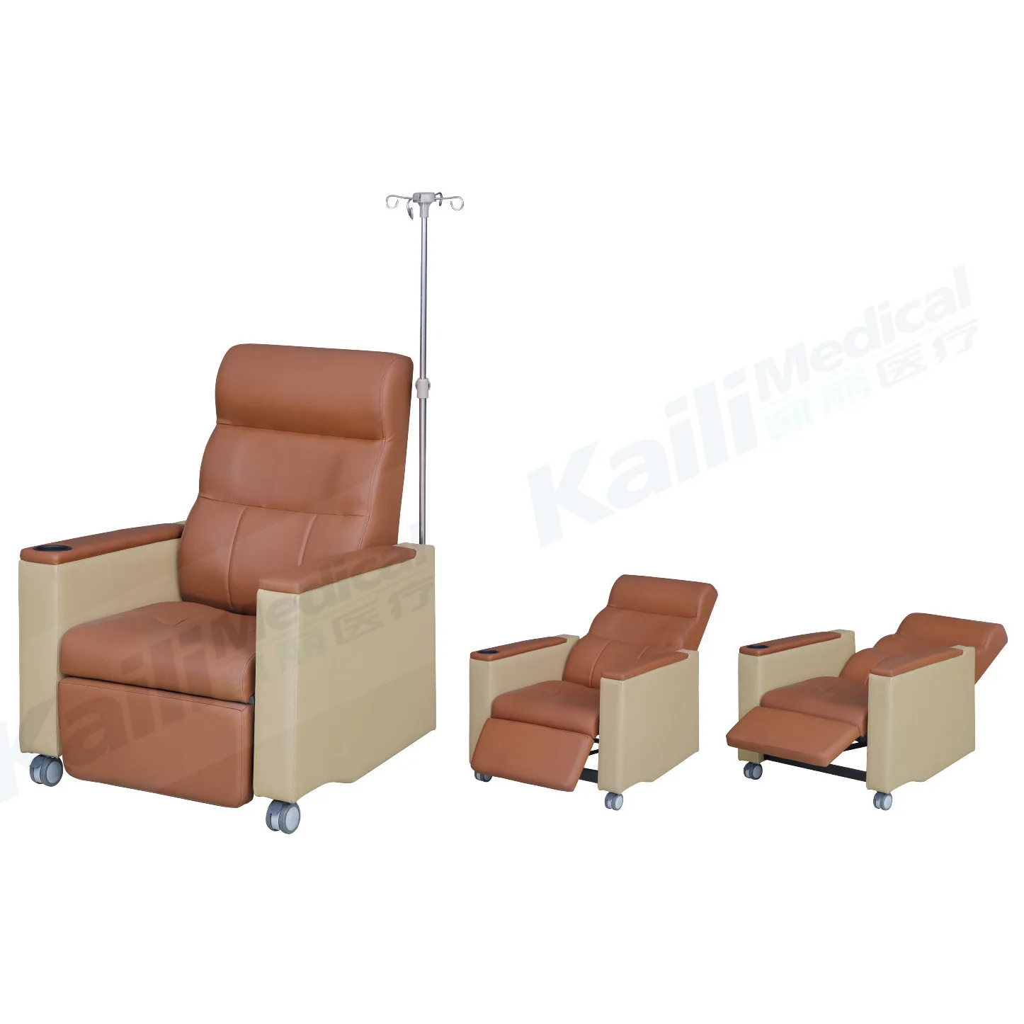 Silla de diálisis de recolección de sangre S-9 resorte de gas de infusión de lujo, sillón reclinable de cualquier ángulo, silla de infusión ambulatoria de hospital