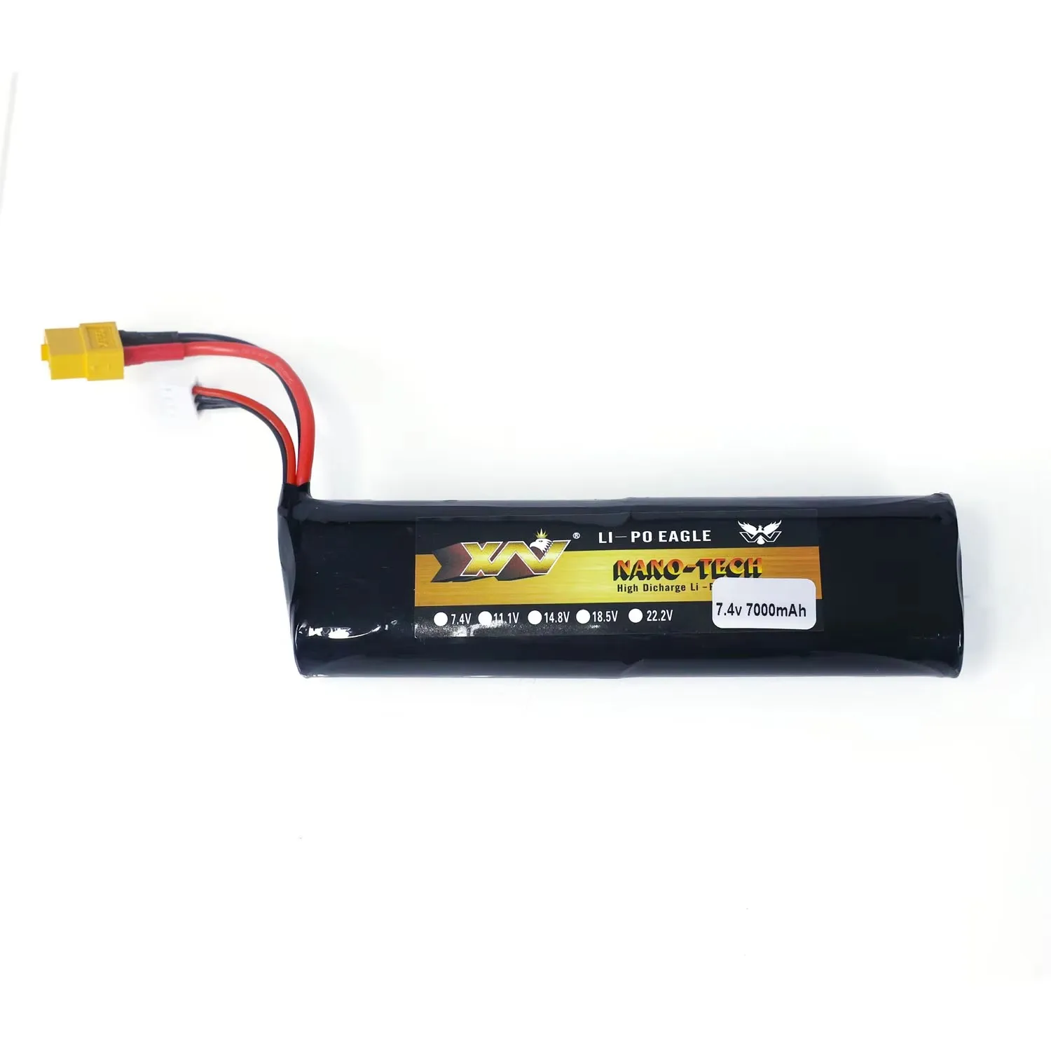 Batería LiPo 7.4V 7000mAh – Para Tanque RC Henglong 1/16 - imagen 3