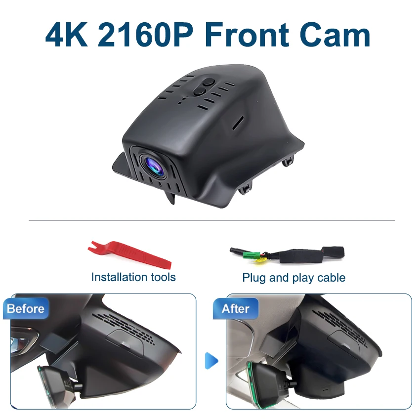 Nieuwe 4K Plug En Play Dash Cam Video Recorder Wifi Auto Dvr Camera Voor Lynk & Co 01 2017-2025 Voor lynk Co 05 05 + 2020 2021 2022