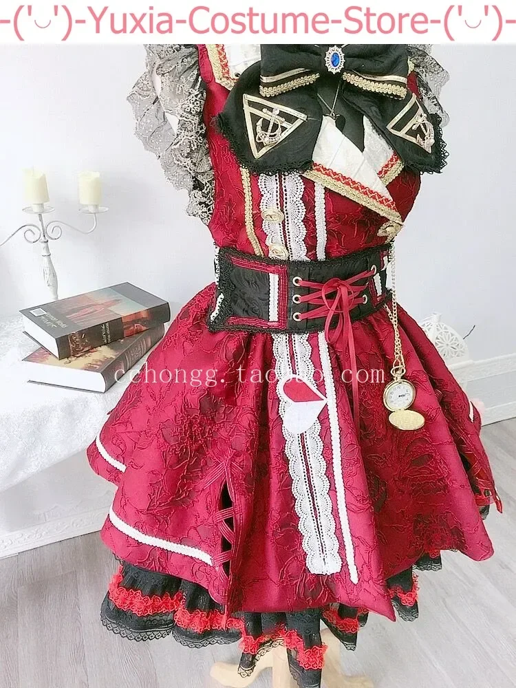 Anime! VTuber Hololive Houshou Marine SJ Lolita Dress Gorgeous Uniform Cosplay Costume Halloween Party Suit Women Custom Made