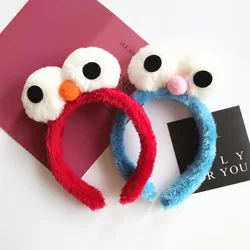 Cartoon Cute Headband New Plush Big Eyes fascia per capelli da donna con fascia per il lavaggio del viso copricapo per bambini