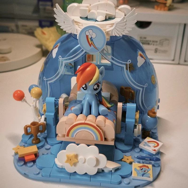 My Little Pony Dream Ripple Series Building Blocks  Twilight Sparkle Assembly Model Rainbow Dash Pinkie Pie Ornament Toy Gift view 6