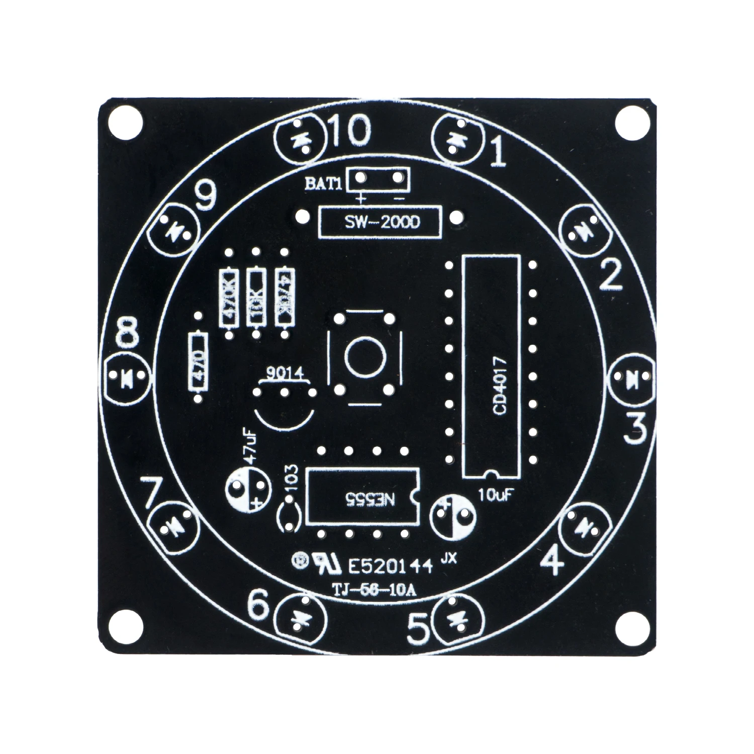 Kit DIY Electronica Analog Lottery Lucky Turntable Welding Assembly Parts Suite for Teaching and Training