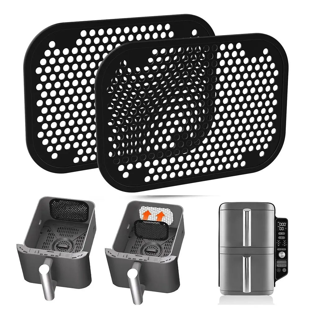 Silicone Splash Guard Pack for NJ SL400 Air Fryer Accessories Safeguards Against Grease and Ensures Even Cooking