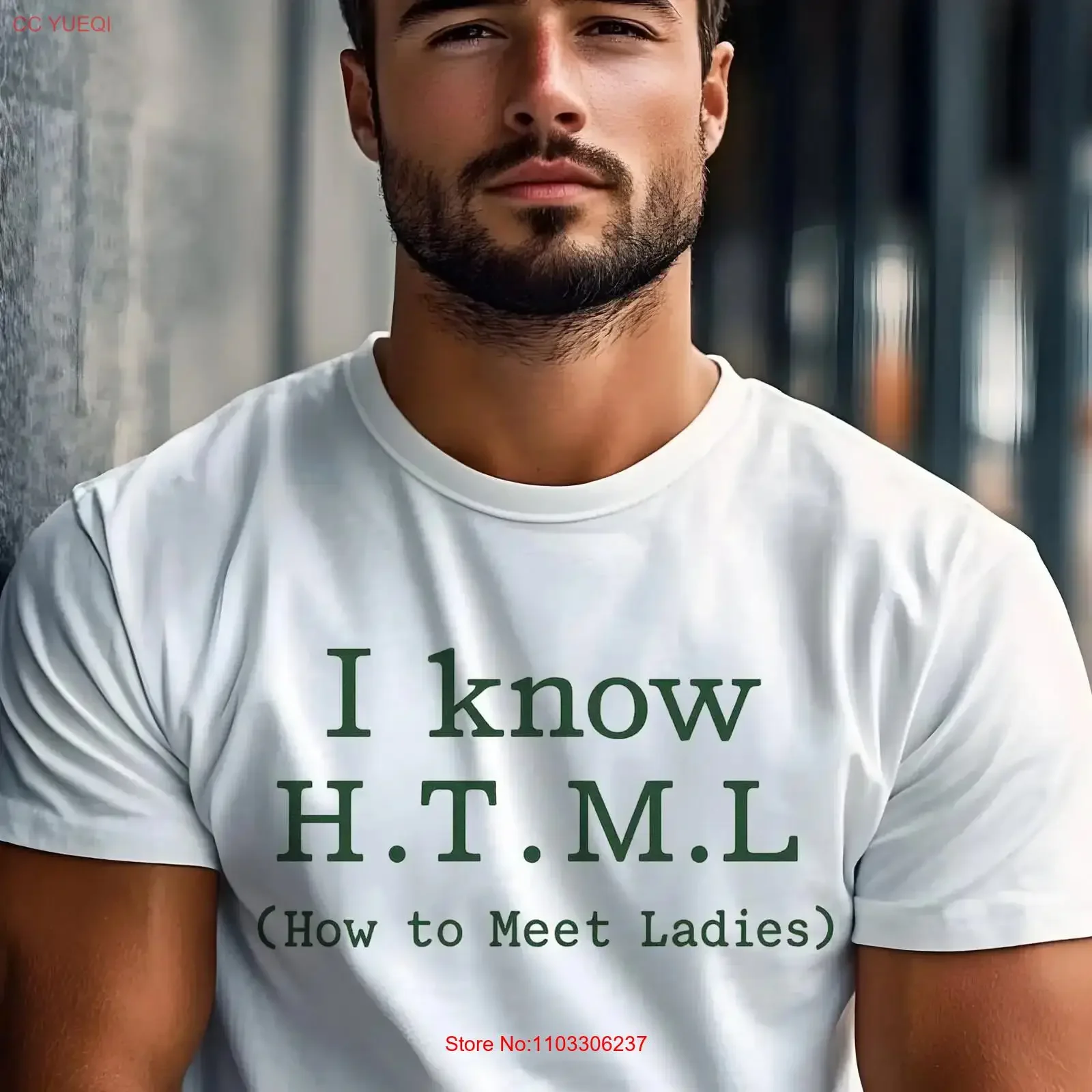 T-shirt « I Know HTML » – Humour Tech Geek pour Programmeur – Comment Rencontrez les Filles ? – Humour Informatique pour Hommes – Vintage Lavé Légèrement Stylé