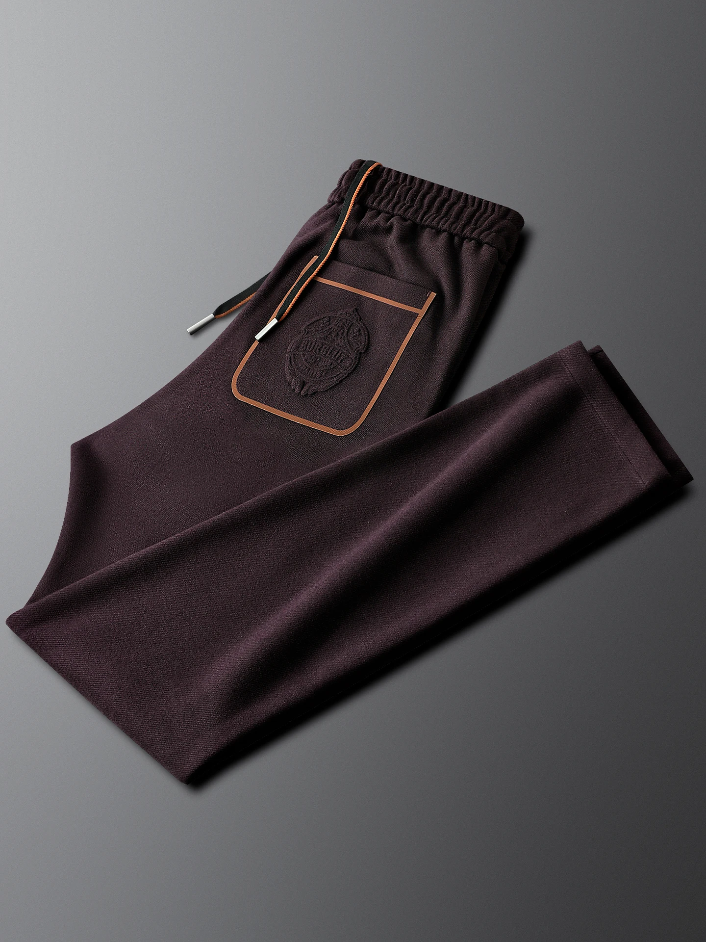 

High-End Luxury Early Spring 2026 Men's Slim Fit Straight Leg Elastic Waist Sports Casual Pants Wool Blend Comfortable