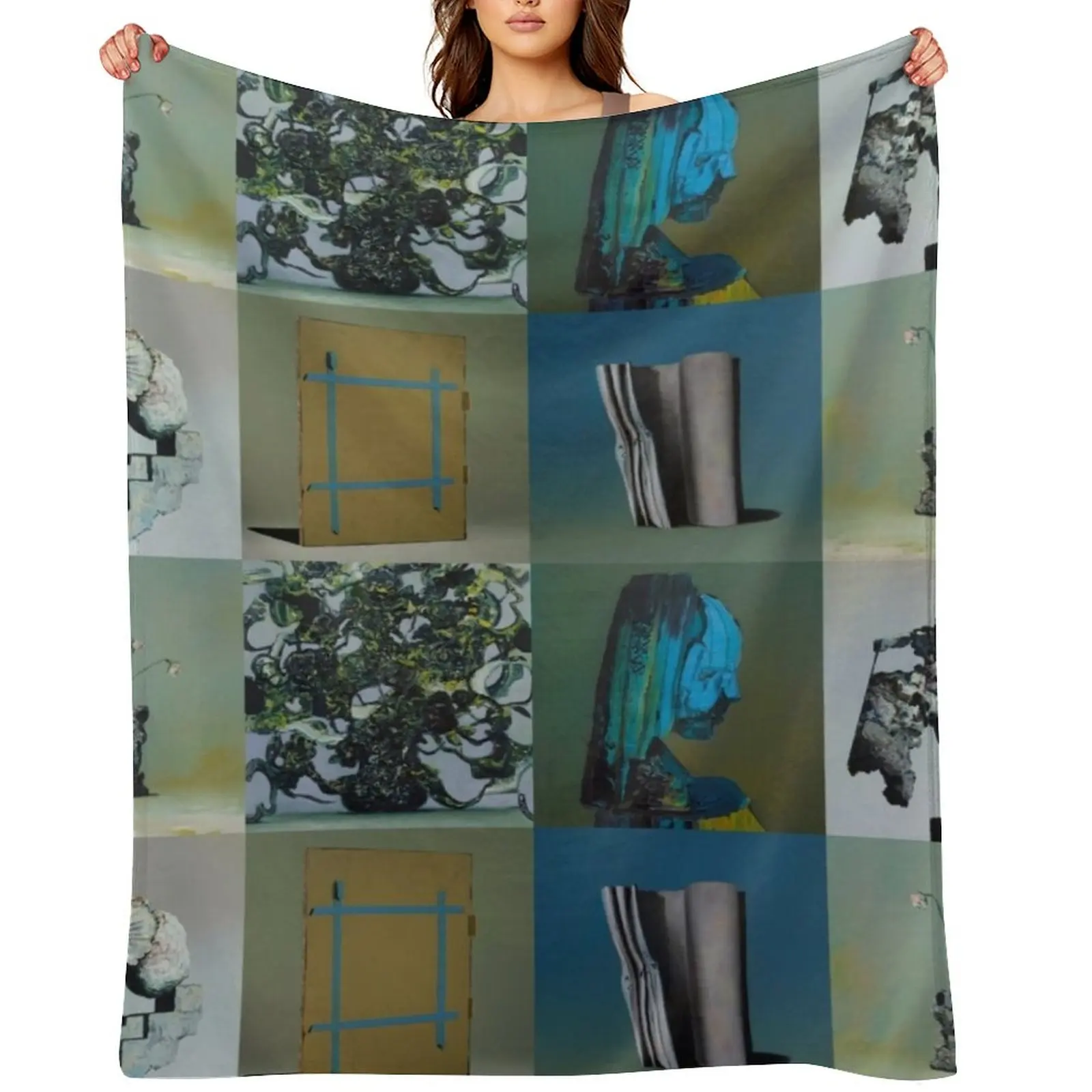 

Everywhere at the End of Time by the Caretaker Album Cover Art Collection by Ivan Seal Throw Blanket Baby funny gift Blankets