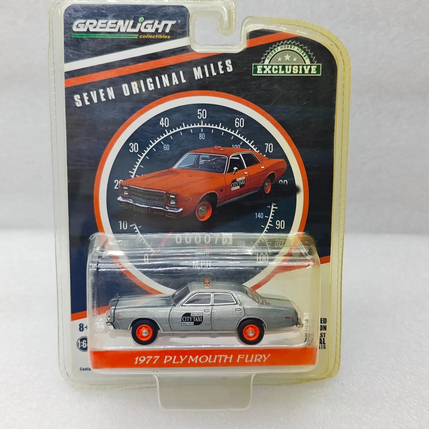 greenlight-1-64-1977-plymouth-fury-taxi-modelo-de-auto-de-aleacion-fundida-a-presion-coche-coleccionable