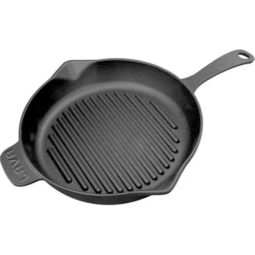 Lava Iron Casting 30 cm Roast + 28 cm Grid 2'li Round Pan Set