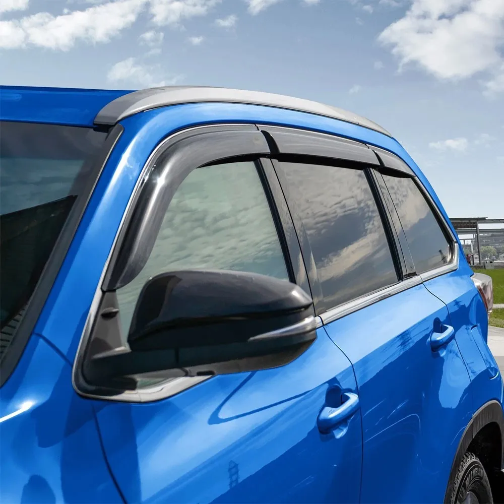 

For 2014-2019 Toyota Highlander 6x Window Visor Vent Shade Rain Guards Deflector