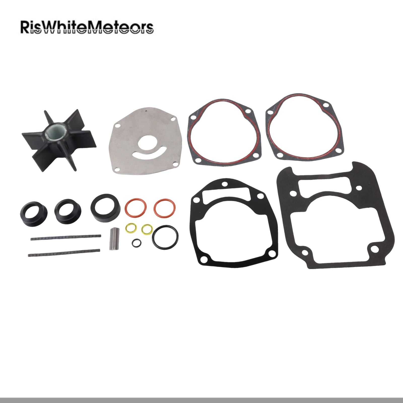 

RisWhiteMeteors 47-8M0142980 8M0205803 Water Pump Repair Kit Replacement for Mercury Outboard 175-300HP