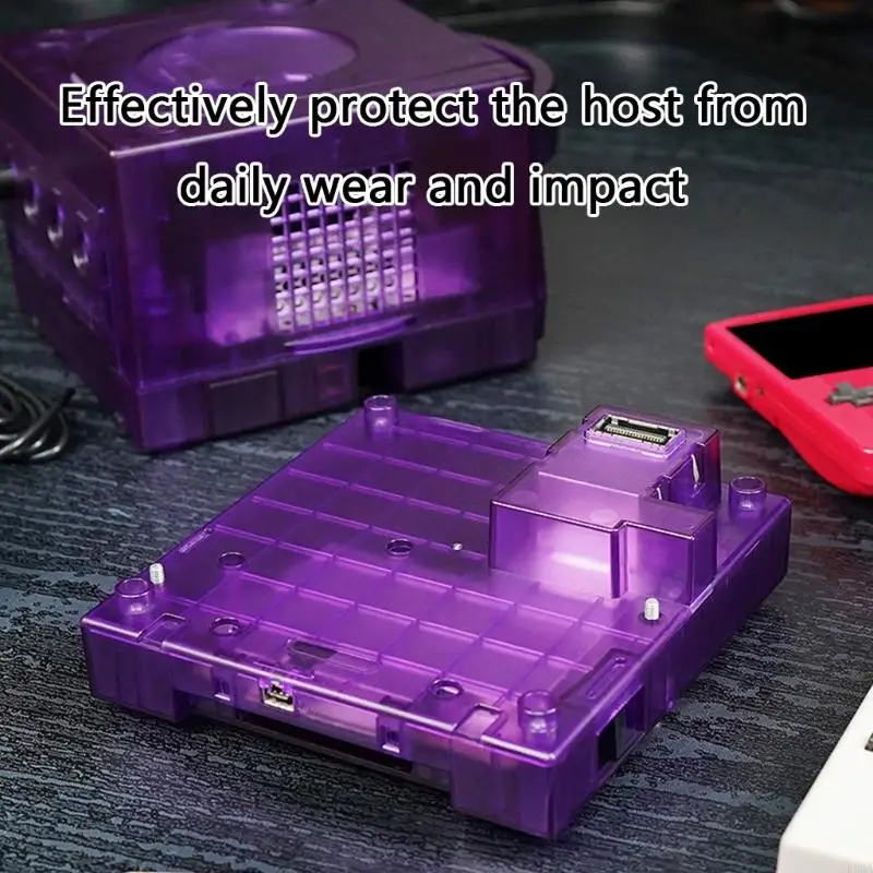 게임 플레이어를위한 E8BA 반투명 기본 케이스 쉘 하우징 게임 액세서리