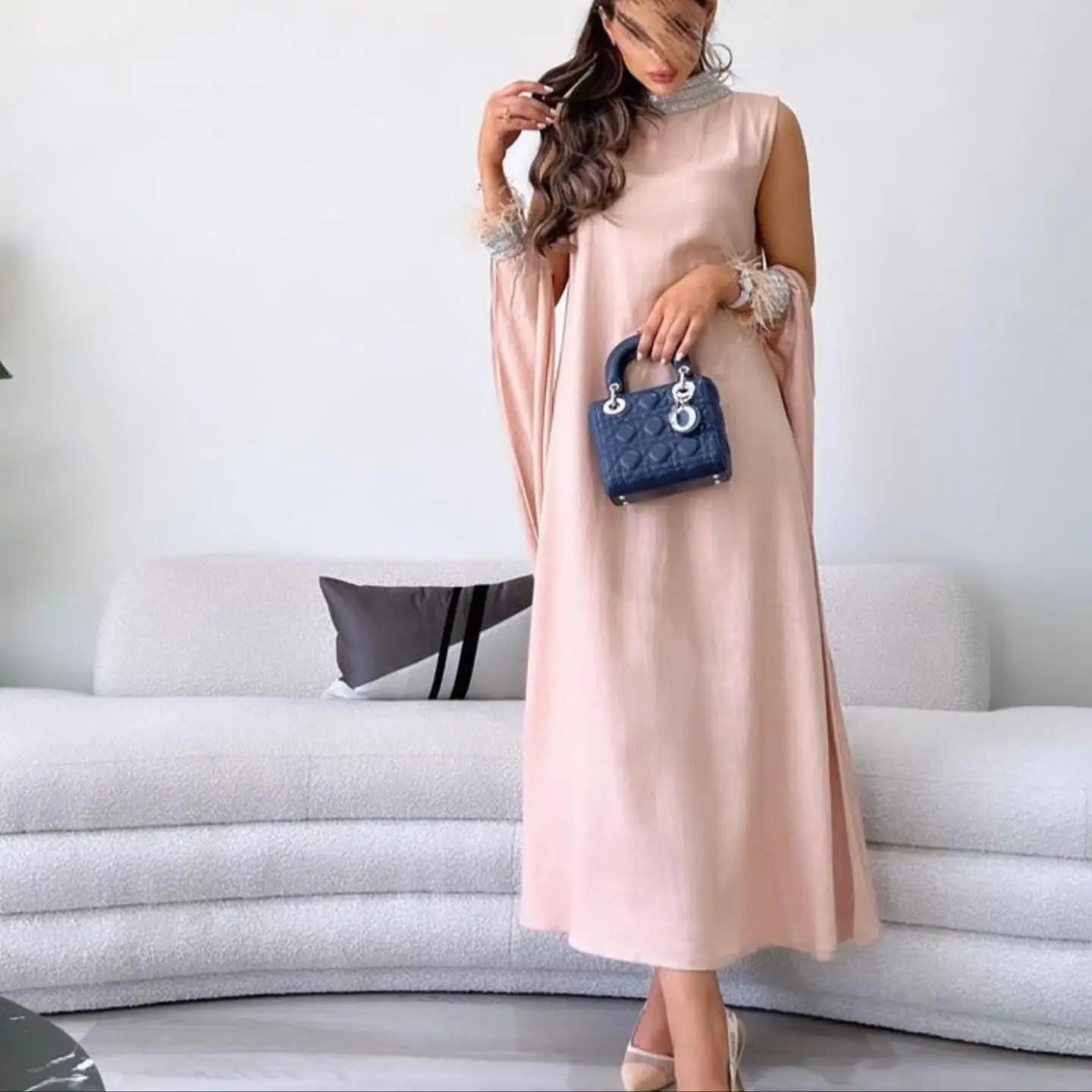 

ROSELLA O-neck Tea Length Straight Sleeveless Women Formal Occasion Evening Dress Zipper Up Sexy Classic Party Prom New 2023