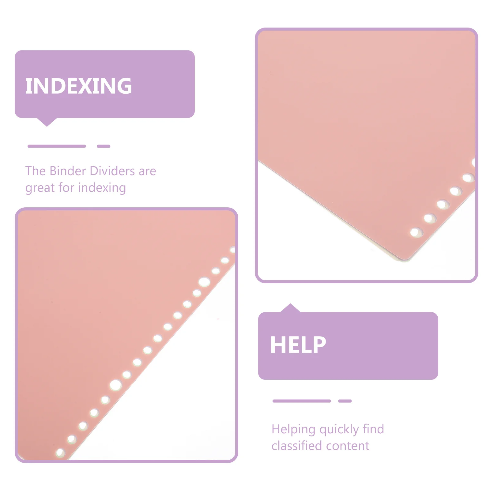 

8Pcs Colorful Binder Dividers Writable Tabs for Organizing Notebooks Files Planners Paper Dividers Index Tabs Loose-Leaf Page