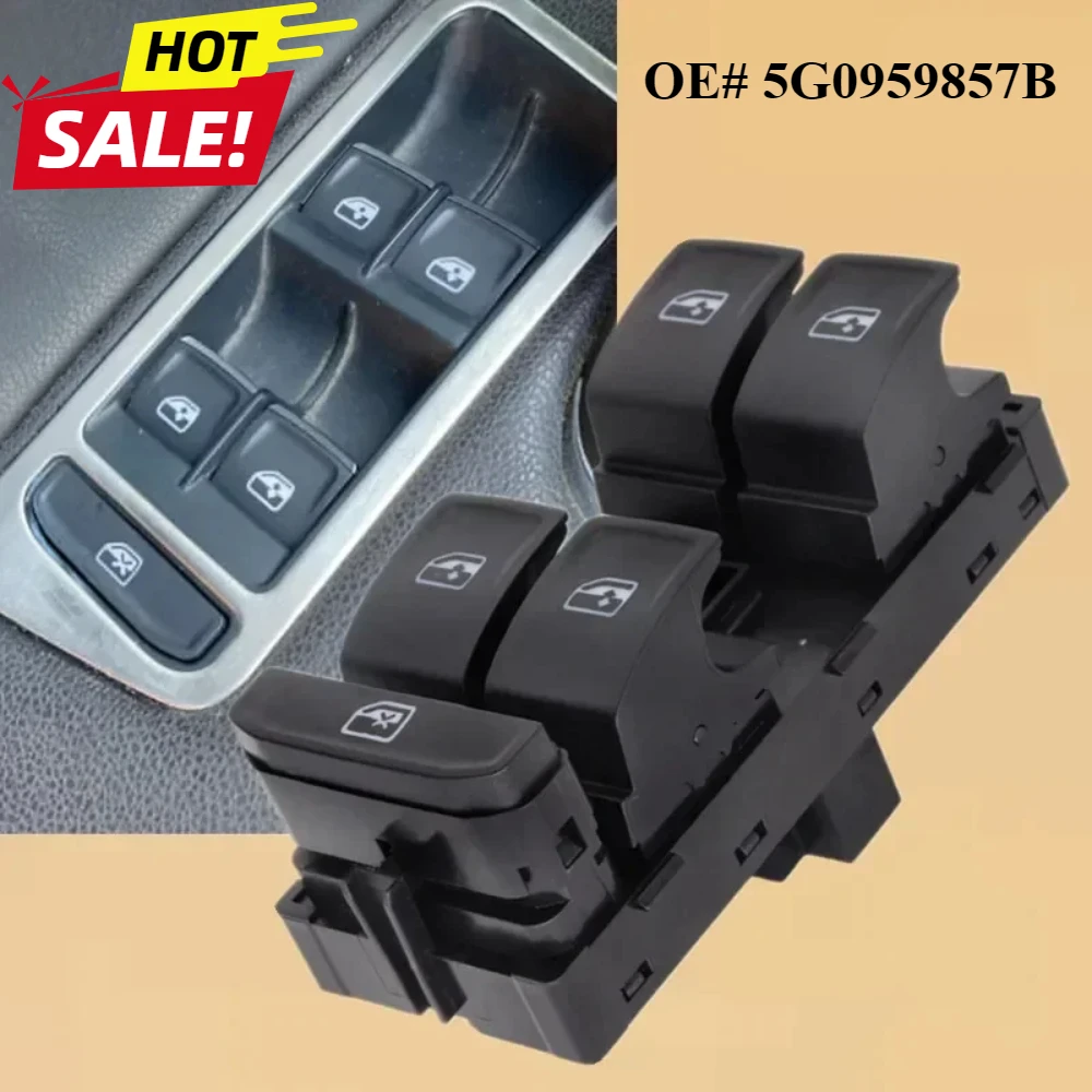 

Power Window Control Switch Button FOR VW Golf MK7 Passat 2014-2018 Tiguan Skoda Superb Octavia 2013-2018 SEAT Leon 5G0959857B