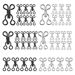 300 Sets of Sewing Hooks and Eyes Metal Sewing Hooks and Eyes Closure Fasteners for Clothes Hooks Skirt Buttons Coat Bracelets