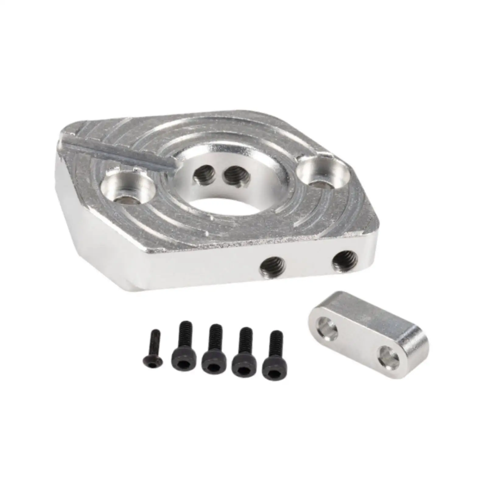 Sliding Motor Mount Plate RC Car Accessories Silver Anodized Motor Mounting Bracket for Monster Truck Castle 2028 2217