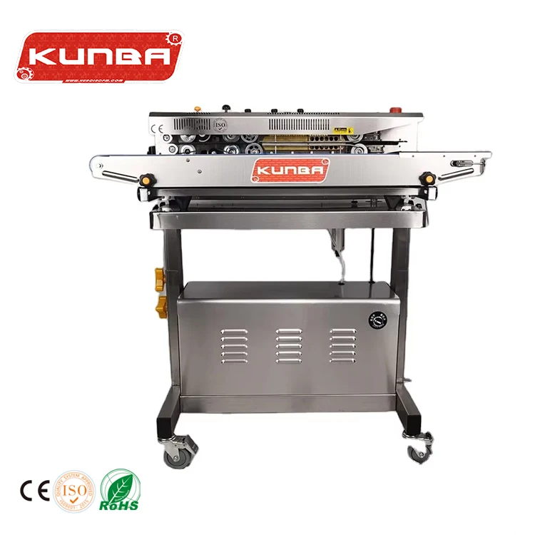 Mini Plastic Bag Packaging Vertical Heat Packer Continuous Band Sealer Machine