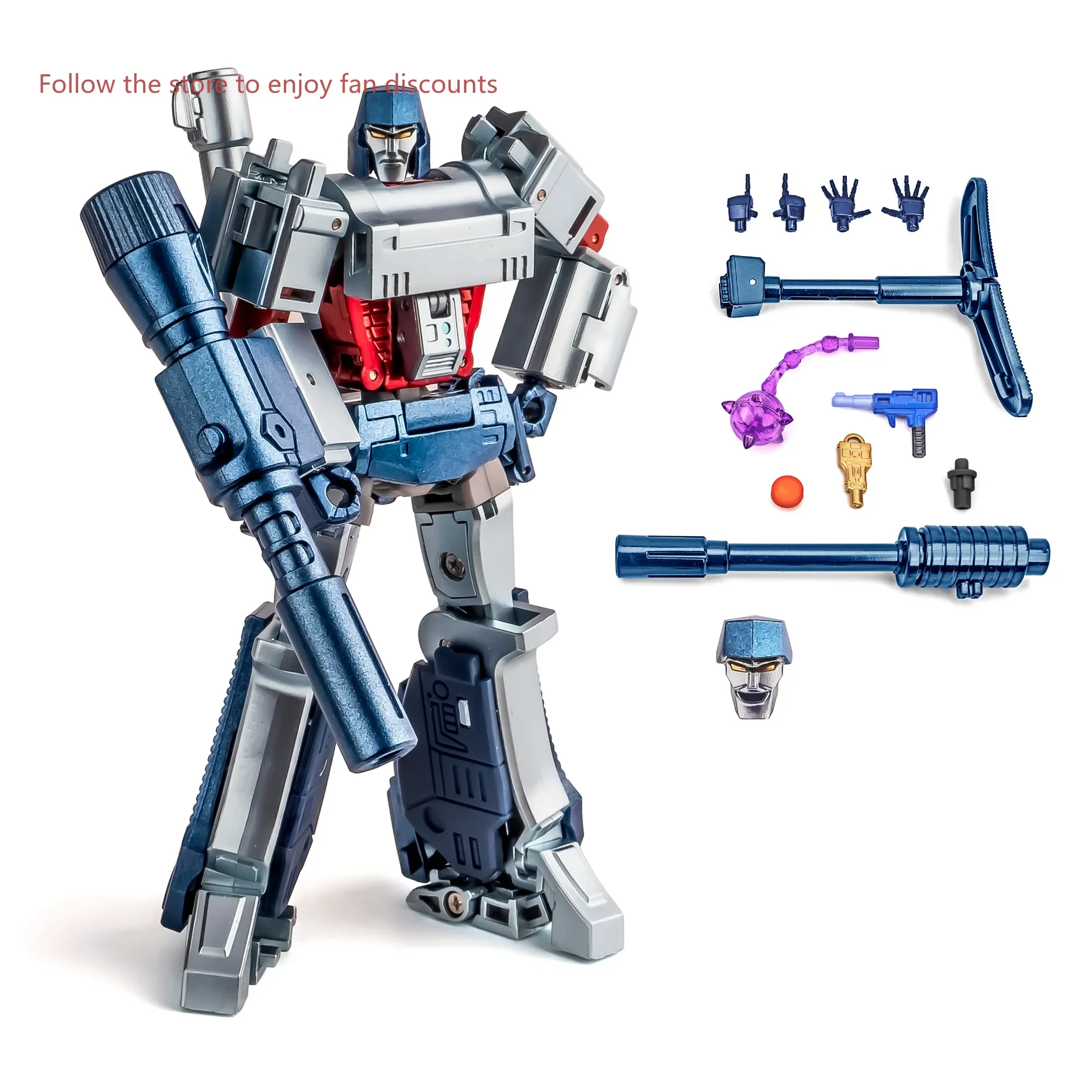 

In Stock Newage NA H9C Megatank Agamenmnon Chrome Version Pocket Series Mini Action Figure Robot Collection Toys Gifts