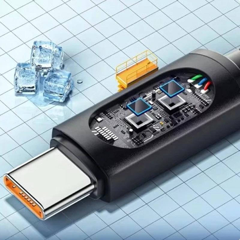 Кабель USB Type-C для Huawei, Honor, Xiaomi, Samsung, супер-зарядка, 100 Вт, быстрая зарядка, USB C, зарядное устройство, кабель для передачи данных, провод, шнур, 2 м