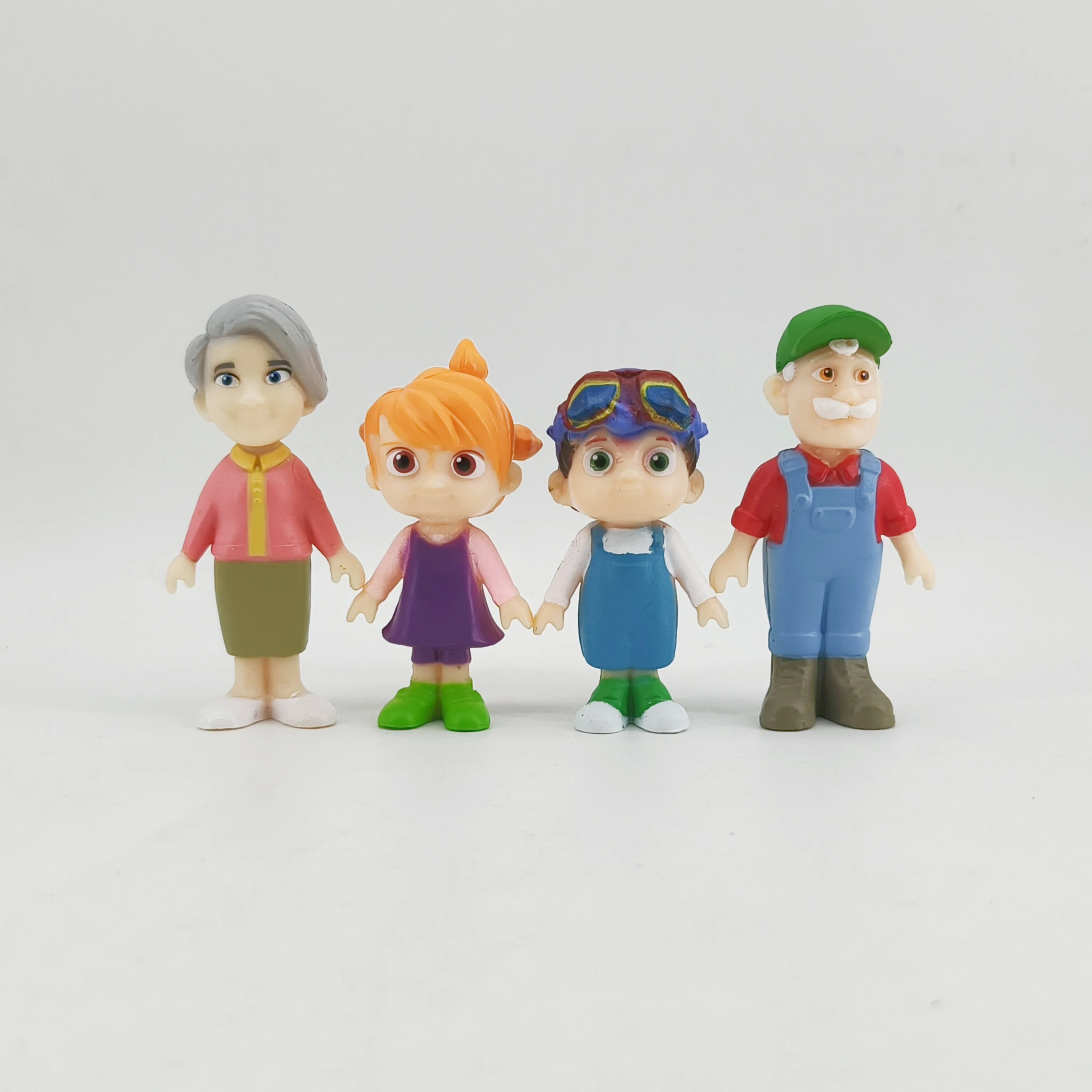 8PCS Super Jojo Family Action Figure PVC 3-7cm Anime Watermelon Baby Figurine Doll Kid Toy Birthday Gift Cute Decoration Figuras