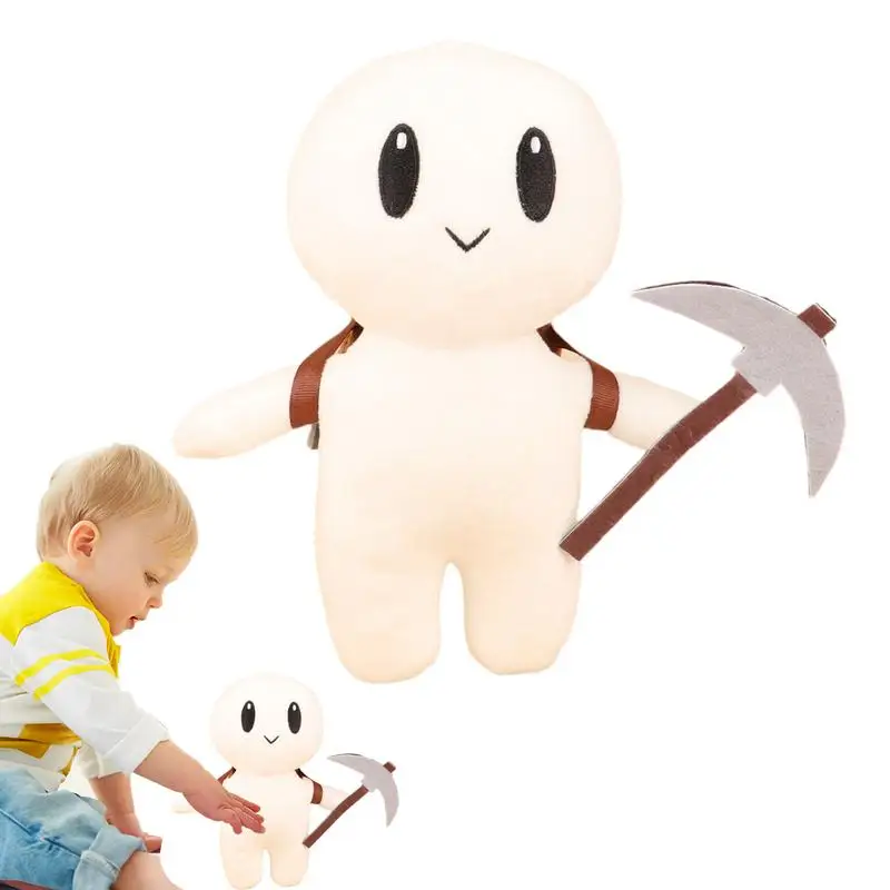 Juego de muñecos fantasma blancos de 9 pulgadas con guadaña, videojuego inspirado en el juego, juguetes de peluche, muñeco de juguete de Anime, regalos de peluche suaves para niños